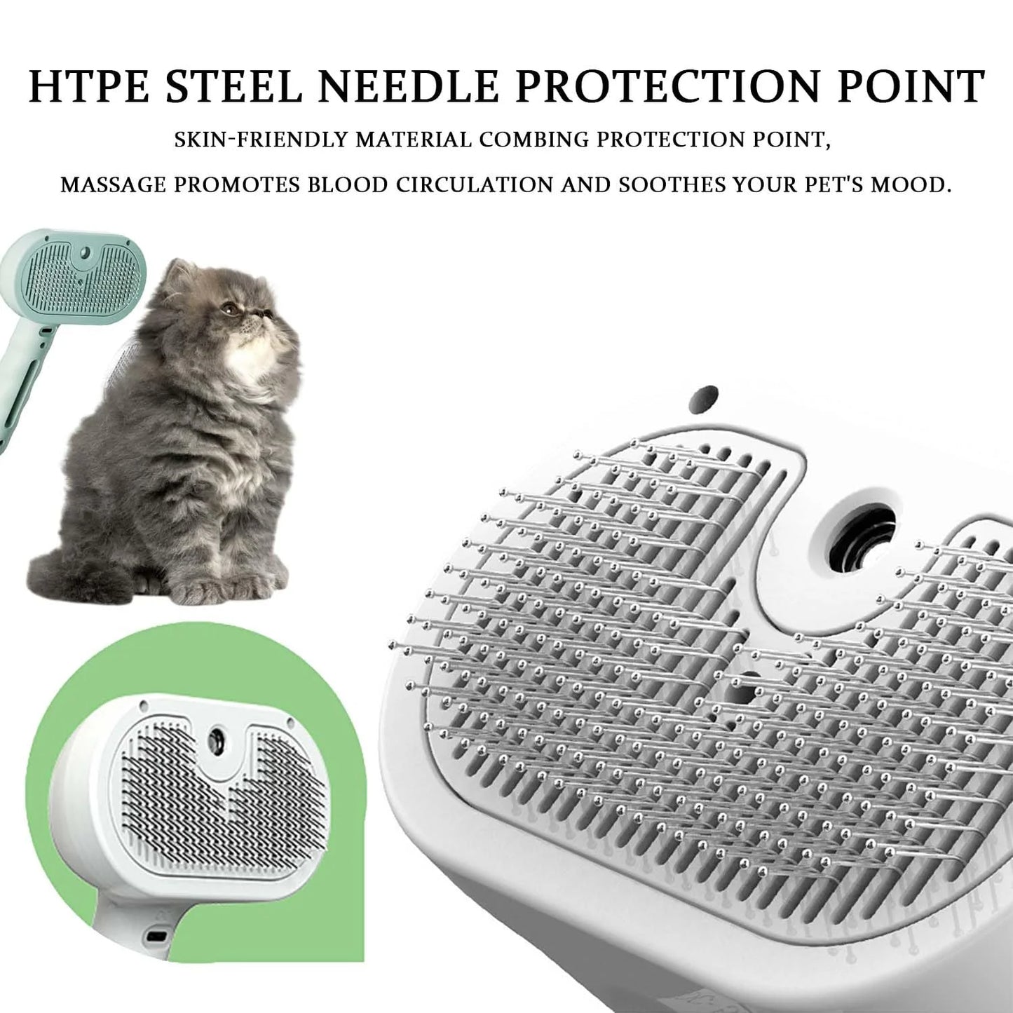 3-in-1 Steam Pet Brush