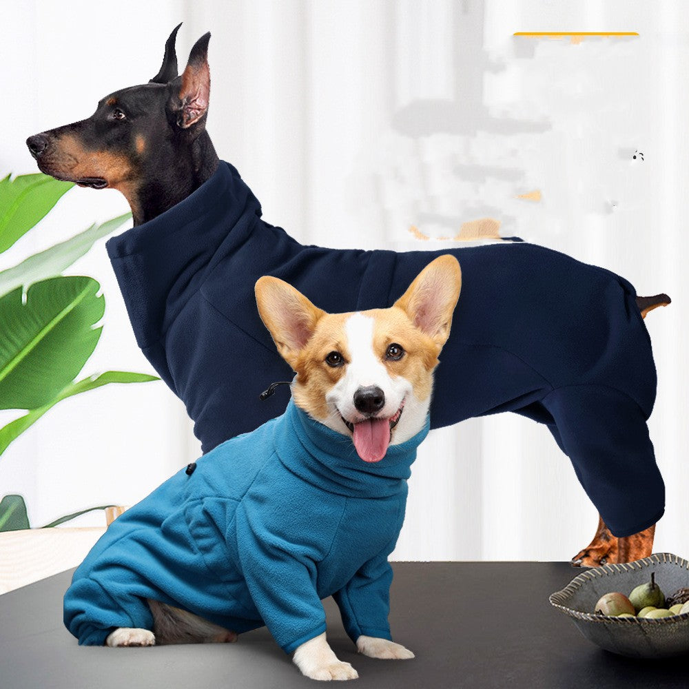 Windproof Warm Dog Snow Suit for Cold Weather