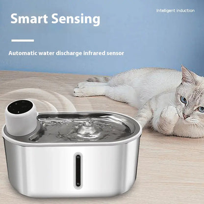 Stainless Steel Infrared Pet Water Fountain