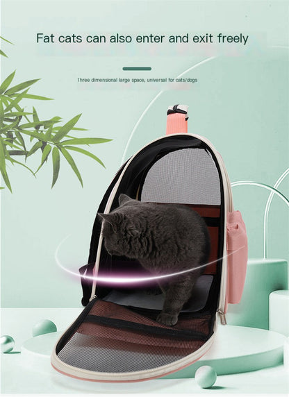 New Cat Carrier Backpack - Transparent Spacious Design