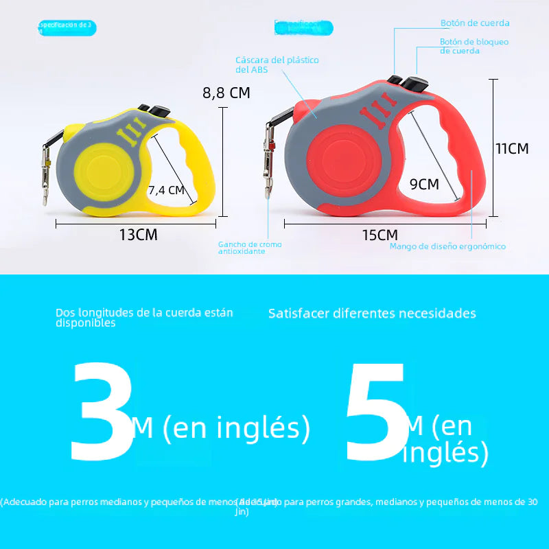 Automatic Retractable Dog Leash for Outdoor Use