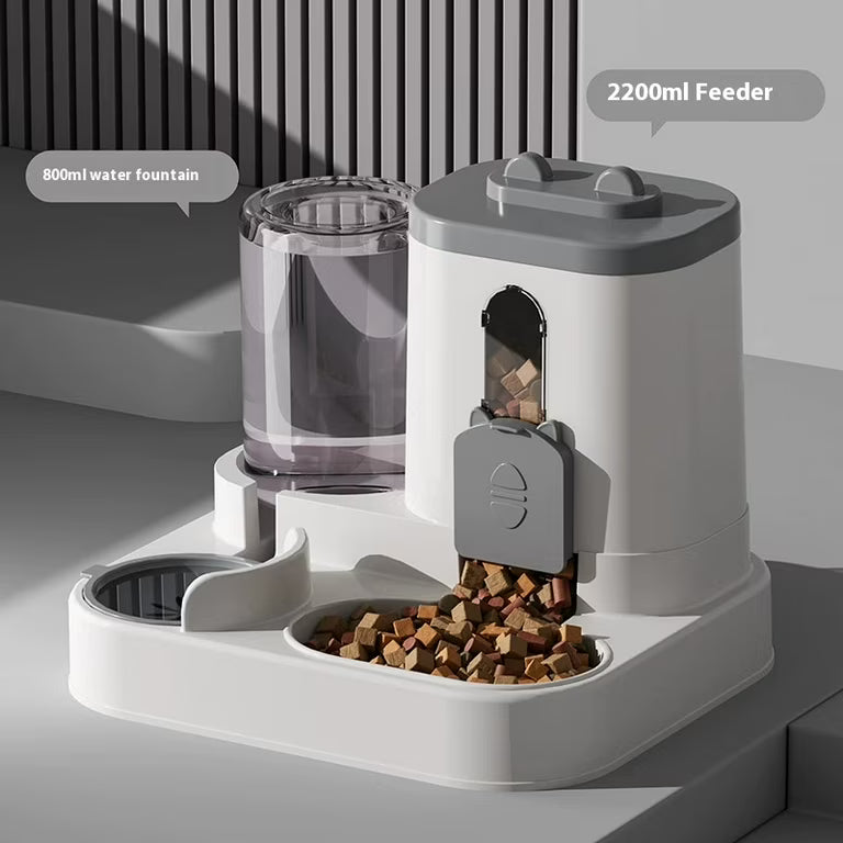 Automatic Pet Feeder and Water Dispenser Bowl – For Cats and Dogs