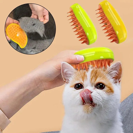 Pet Steam Brush Electric Spray Comb