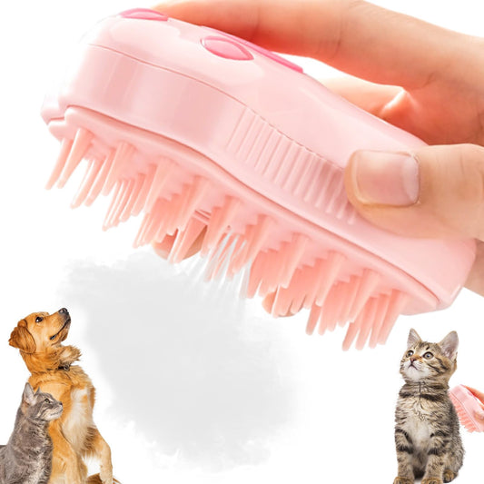3-in-1 Spray Massage Brush for Dogs and Cats