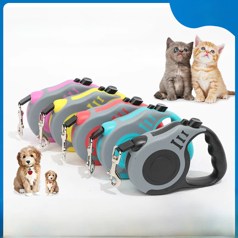 Automatic Retractable Dog Leash for Outdoor Use