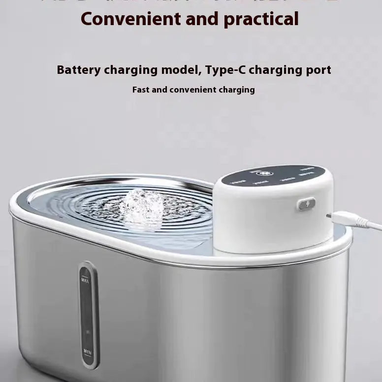 Stainless Steel Infrared Pet Water Fountain