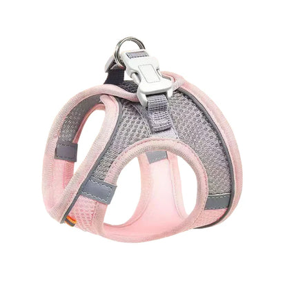 Reflective Dog Chest Harness with Mesh and Leash