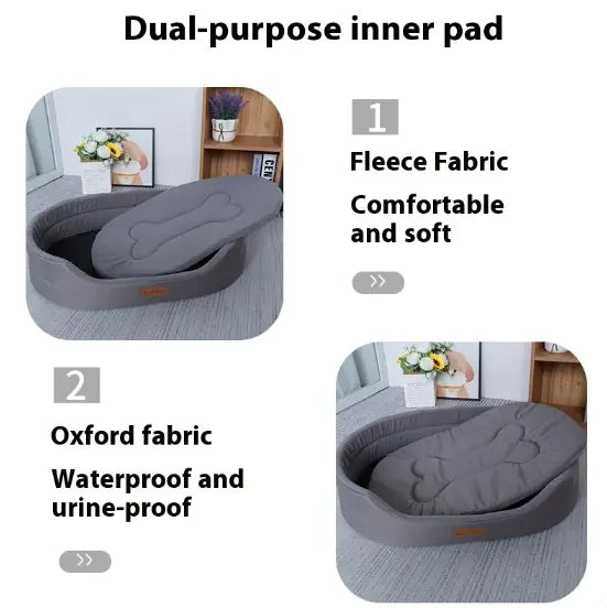 Polar Fleece Waterproof Dog Bed