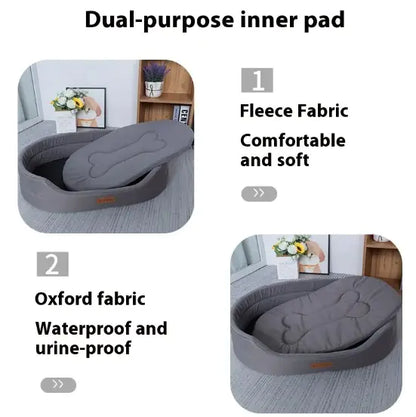 Polar Fleece Waterproof Dog Bed