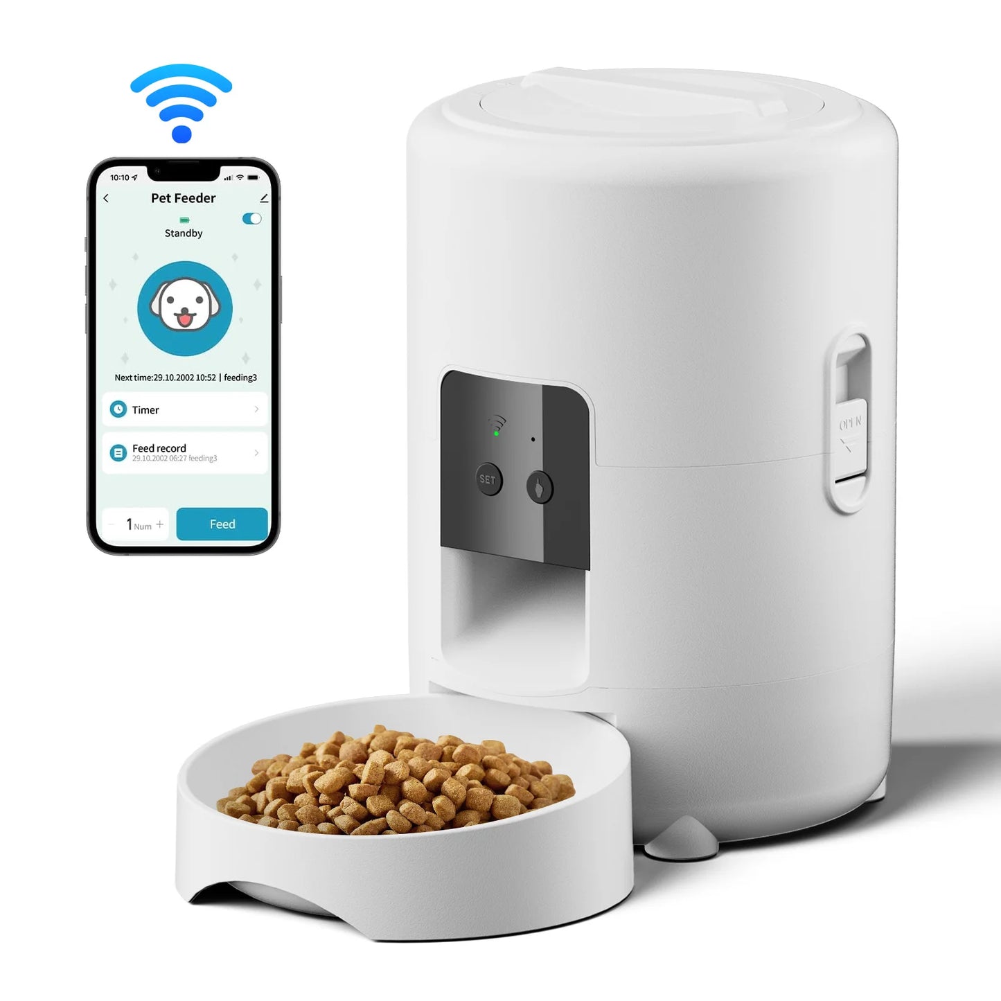Smart WiFi Pet Feeder 2L Automatic Dispenser
