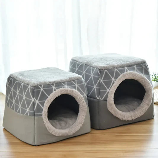 Pet Dog and Cat Bed Villa - Dual Use Space Capsule