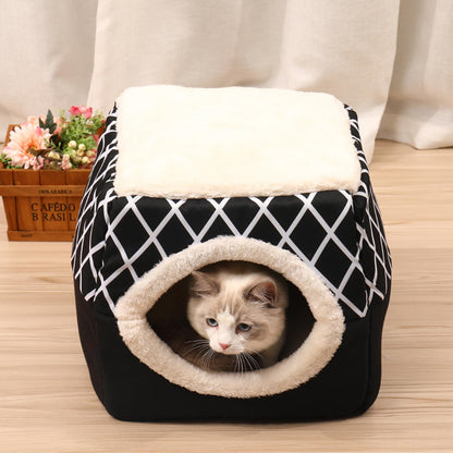 Pet Dog and Cat Bed Villa - Dual Use Space Capsule