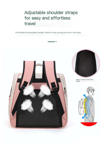 New Cat Carrier Backpack - Transparent Spacious Design