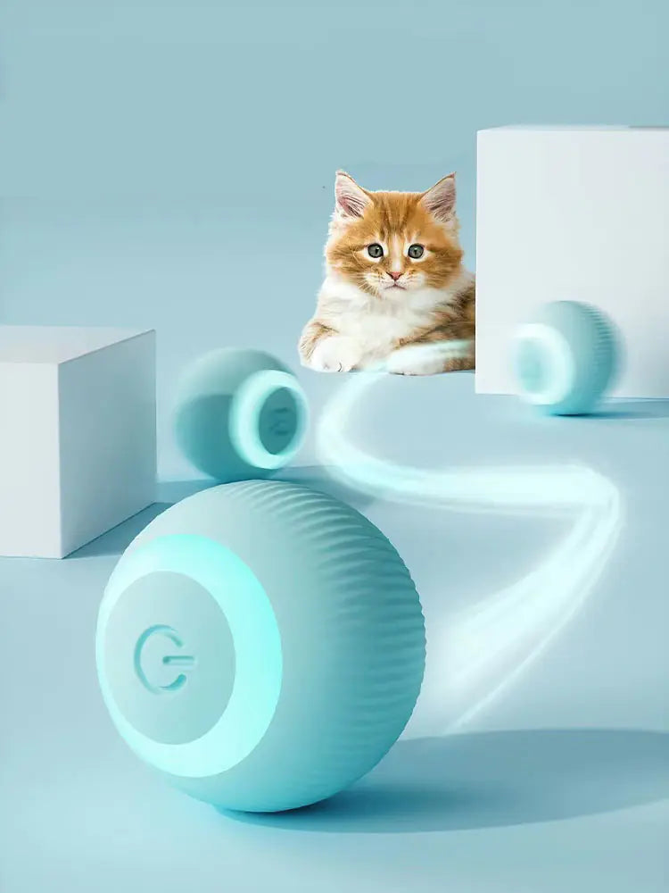 Automatic Rolling Ball for Intelligent Cat Play