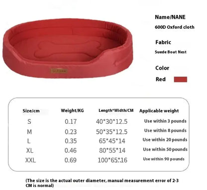 Polar Fleece Waterproof Dog Bed