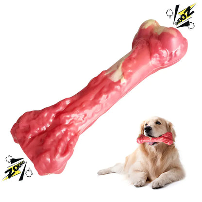 Large Bite Resistant Rubber Dog Chew Toy Bone